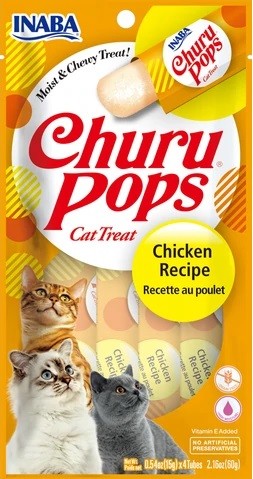 Inaba Cat Churu Pops Chicken Recipe-Cat Food & Treats-Ascot Saddlery