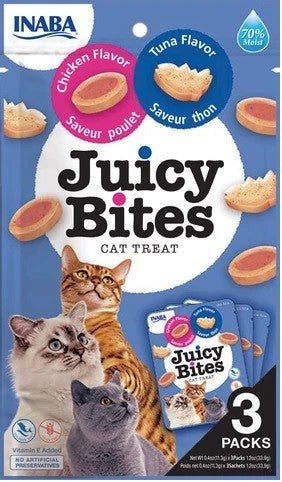 Inaba Cat Juicy Bites Tuna & Chicken Flavour-Cat Food & Treats-Ascot Saddlery