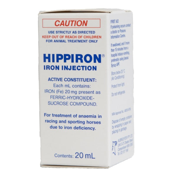 Injectable Hippiron Ausrichter 20ml-STABLE: Supplements-Ascot Saddlery