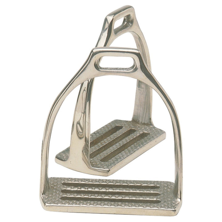 Irons Stock Four Bar Nickle Plated-HORSE: Stock & Western-Ascot Saddlery