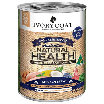 Ivory Coat Dog Wet Can Grainfree Puppy Chicken Stew 400gm-Dog Food-Ascot Saddlery