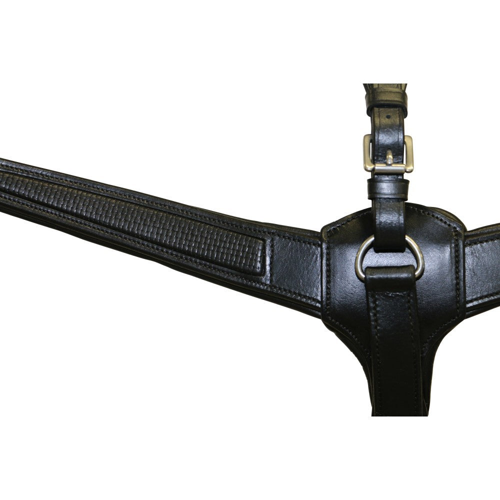 Jeremy & Lord Breastplate Premier Leather Black-HORSE: Breastplates & Martingales-Ascot Saddlery