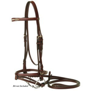 Jeremy & Lord Bridle Prestige Leather Full Brown-HORSE: Bridles-Ascot Saddlery