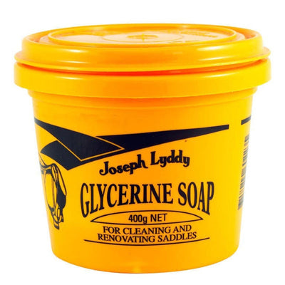 Joseph Lyddy Glycerine Saddle Soap Tub 400gm-STABLE: Leather Care & Proofing-Ascot Saddlery