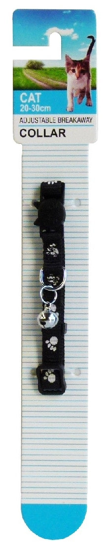 K9 Cat Collar Breakaway Black-Cat Accessories-Ascot Saddlery
