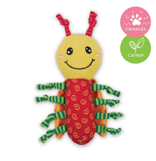Kazoo Cat Toy Crinkle Ladybug-Cat Gyms & Toys-Ascot Saddlery