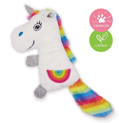 Kazoo Cat Toy Crinkle Unicorn-Cat Gyms & Toys-Ascot Saddlery