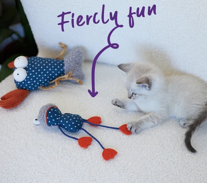 Kazoo Cat Toy Floppy Frog-Cat Gyms & Toys-Ascot Saddlery