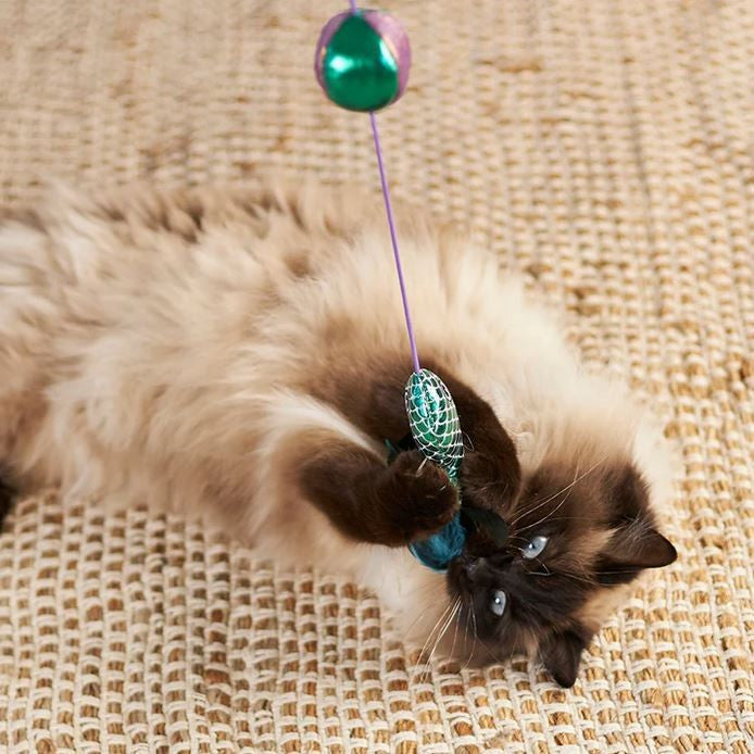 Kazoo Cat Toy Ripple Fish Wand-Cat Gyms & Toys-Ascot Saddlery
