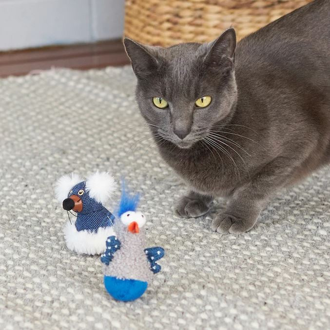 Kazoo Cat Toy Wobble Duck-Cat Gyms & Toys-Ascot Saddlery
