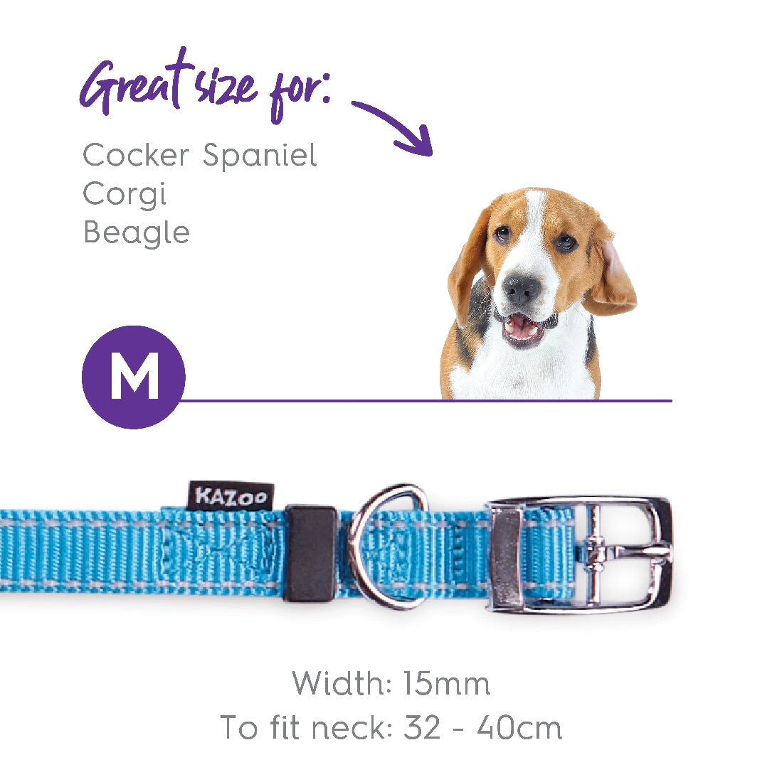 Kazoo Dog Collar Active Ocean Sunrise-Dog Collars & Leads-Ascot Saddlery