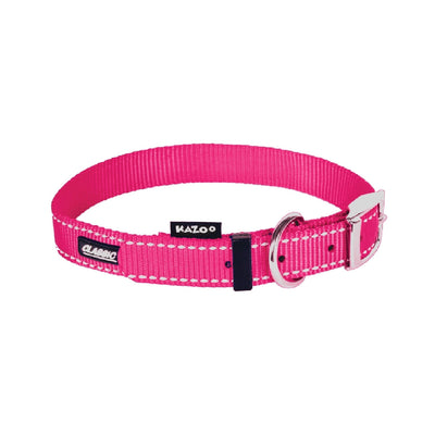 Kazoo Dog Collar Classic Pink-Dog Collars & Leads-Ascot Saddlery