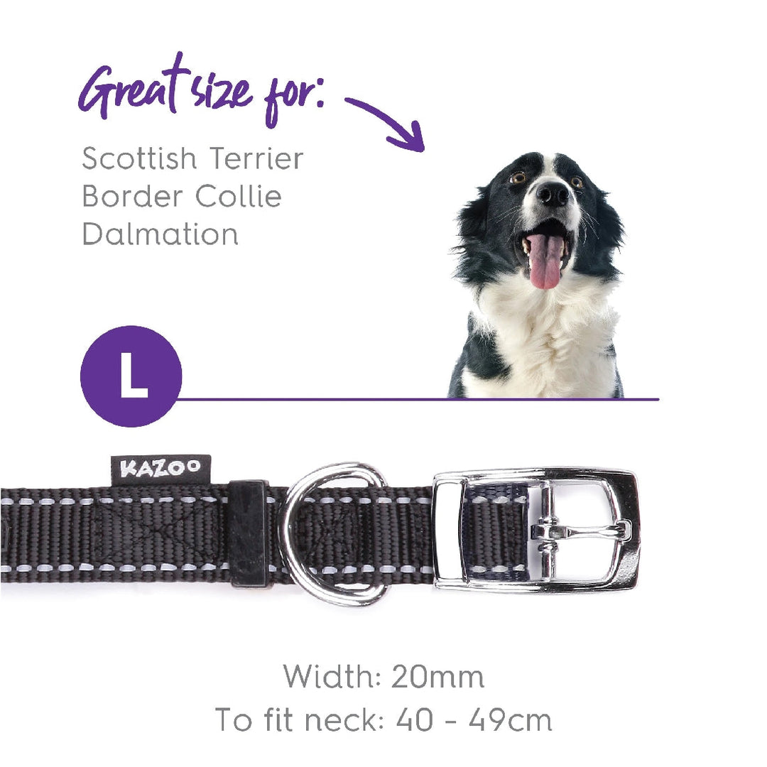 Kazoo Dog Collar Classic Red-Dog Collars & Leads-Ascot Saddlery
