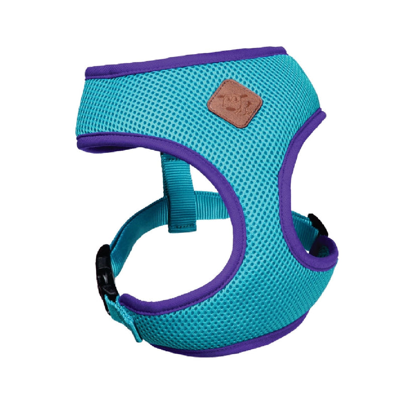 Kazoo Dog Harness Active Soft Aqua & Purple-Dog Collars & Leads-Ascot Saddlery