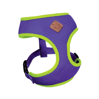 Kazoo Dog Harness Active Soft Purple & Lime-Dog Collars & Leads-Ascot Saddlery