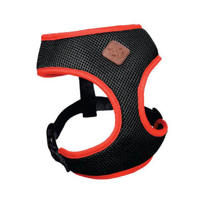 Kazoo Dog Harness Active Soft Slate & Orange-Dog Collars & Leads-Ascot Saddlery