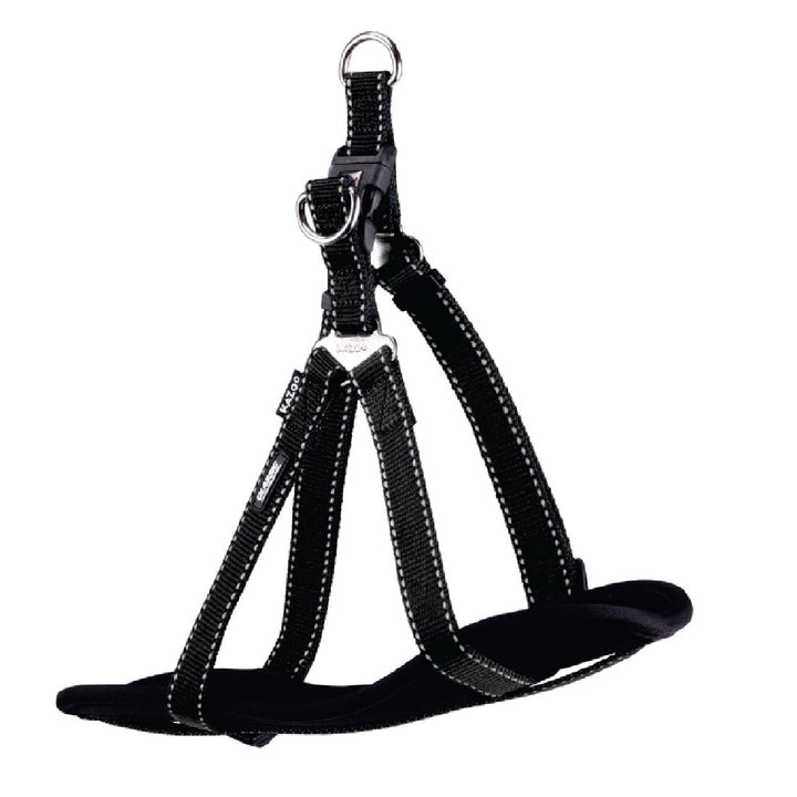 Kazoo Dog Harness Classic Black-Dog Collars & Leads-Ascot Saddlery