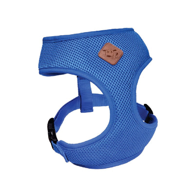 Kazoo Dog Harness Soft Classic Blue-Dog Collars & Leads-Ascot Saddlery