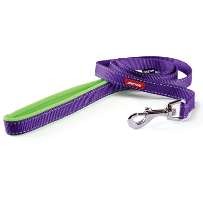Kazoo Dog Leash Active Purple & Lime 1200mm-Dog Collars & Leads-Ascot Saddlery