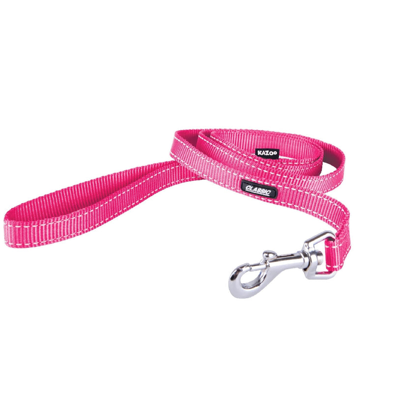 Kazoo Dog Leash Classic Pink 1200mm-Dog Collars & Leads-Ascot Saddlery