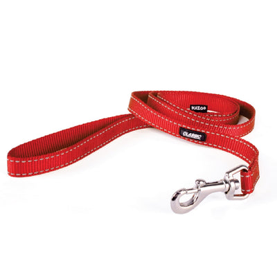 Kazoo Dog Leash Classic Red 1200mm-Dog Collars & Leads-Ascot Saddlery