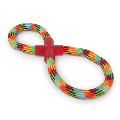 Kazoo Dog Toy Braided Rope Figure Eight Tug-Dog Toys-Ascot Saddlery