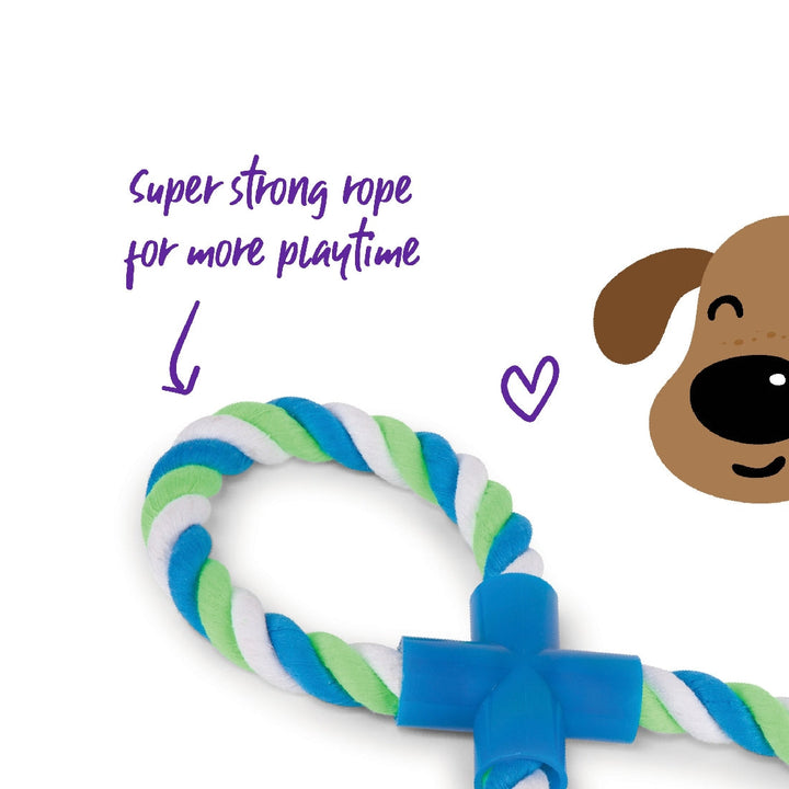 Kazoo Dog Toy Twisted Rope Figure Eight Tug-Dog Toys-Ascot Saddlery