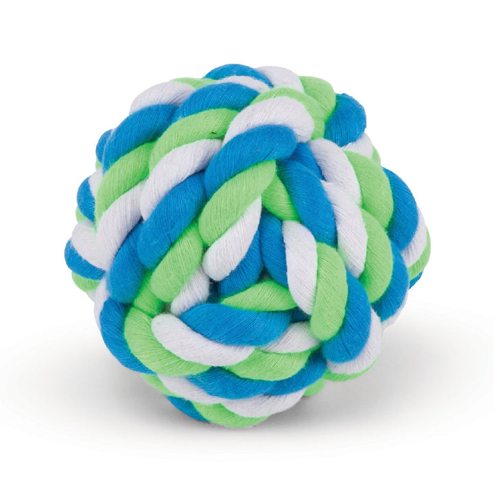 Kazoo Dog Toy Twisted Rope Knot Ball-Dog Toys-Ascot Saddlery