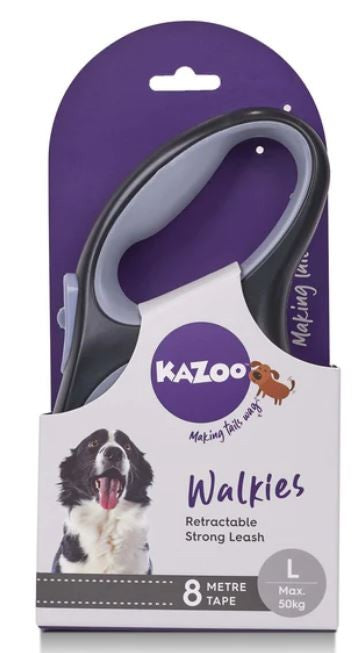 Kazoo Retractable Lead Large 8mt-Dog Collars & Leads-Ascot Saddlery