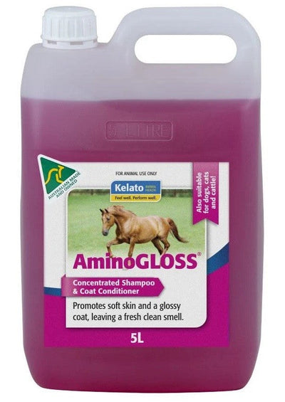 Kelato Amino Gloss Shampoo 5litre-STABLE: Show Preparation-Ascot Saddlery