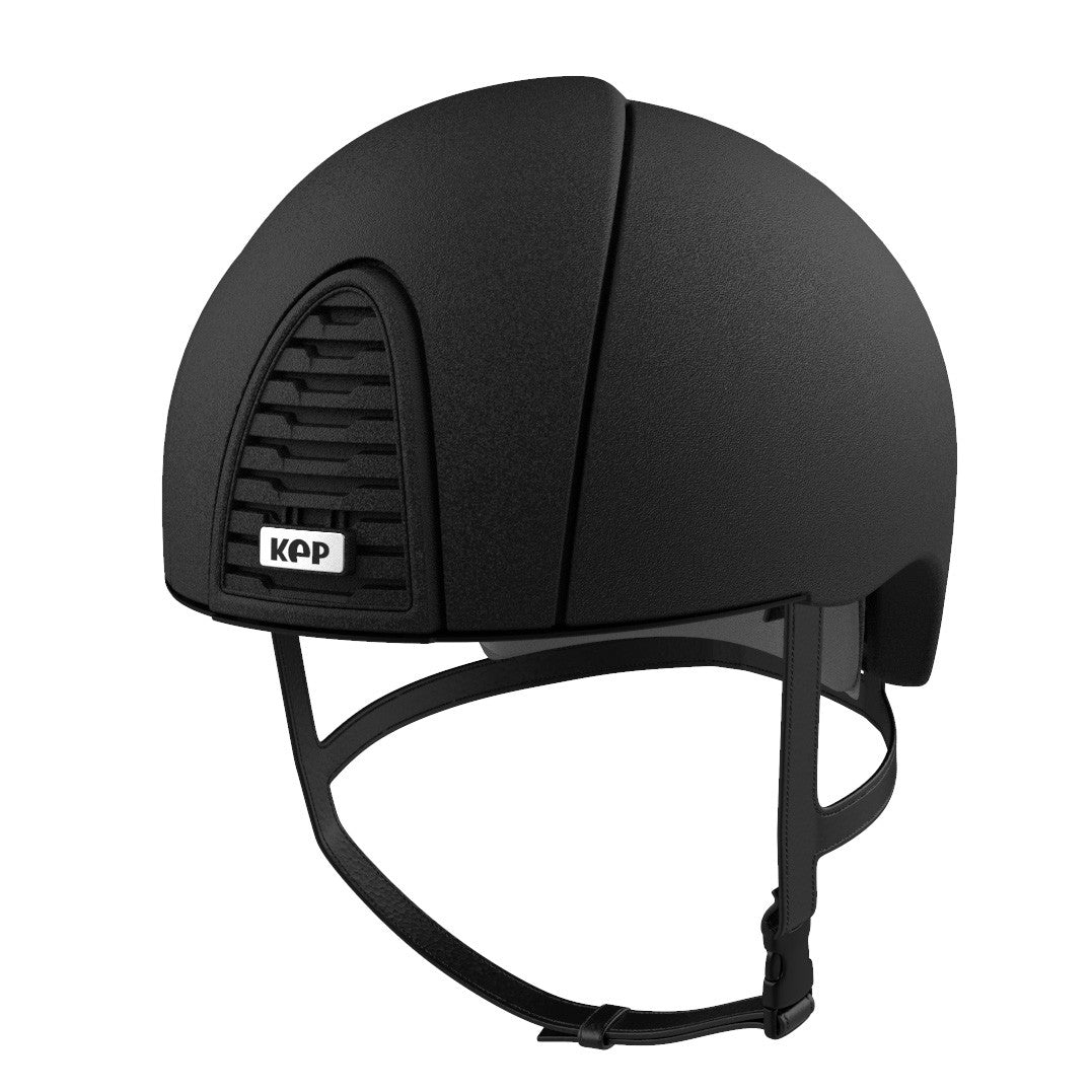 Kep Cromo 2 Jockey Textured Black Helmet-RIDER: Helmets-Ascot Saddlery
