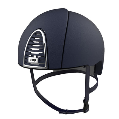 Kep Cromo 2 Jockey Textured Blue Helmet-RIDER: Helmets-Ascot Saddlery