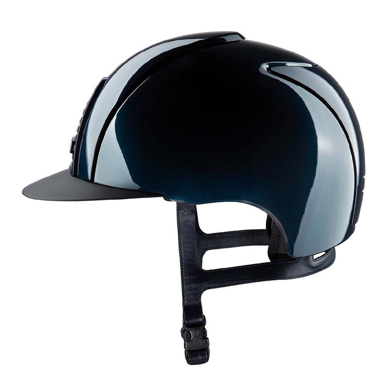 Kep Cromo 2 Shine Blue Helmet-RIDER: Helmets-Ascot Saddlery