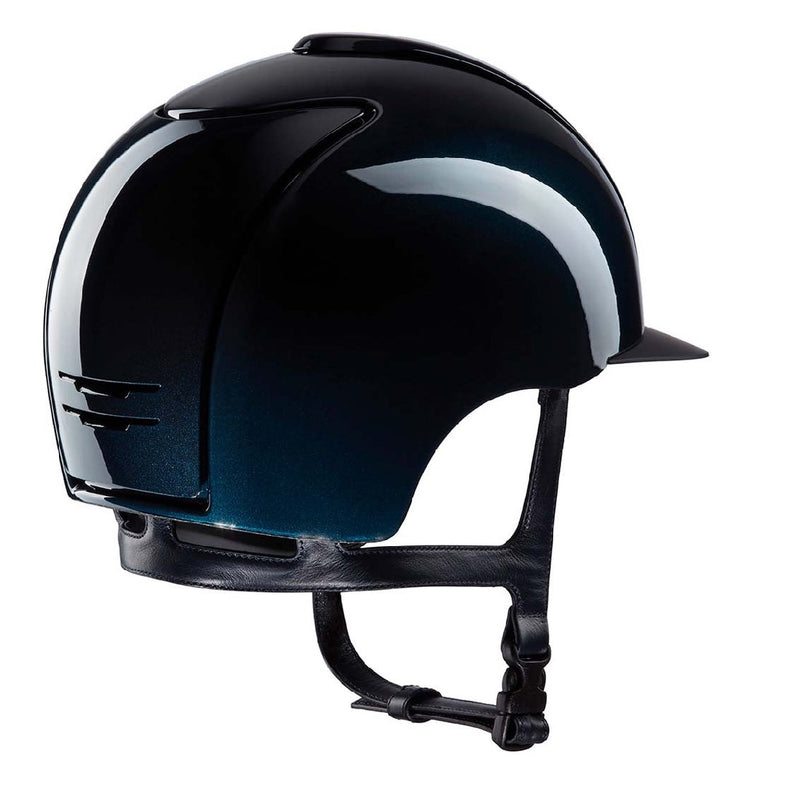Kep Cromo 2 Shine Blue Helmet-RIDER: Helmets-Ascot Saddlery