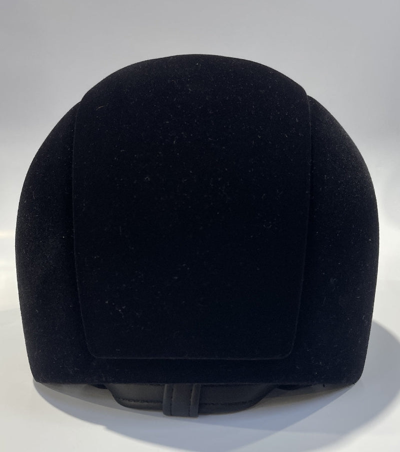 Kep Cromo Velvet Black Helmet Black Grid-RIDER: Helmets-Ascot Saddlery
