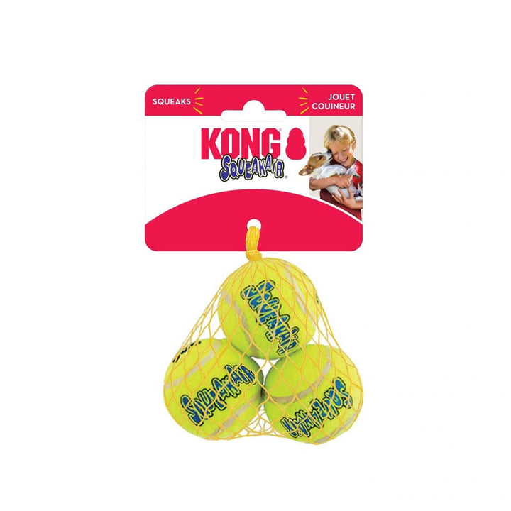 Kong Dog Toy Airdog Squeak Ball 3pack-Dog Toys-Ascot Saddlery