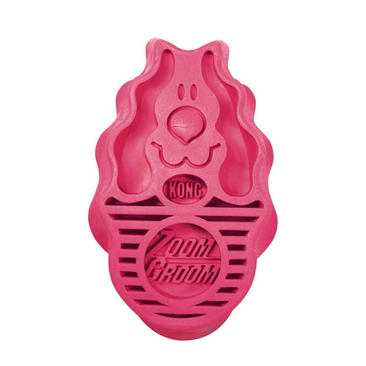 Kong Zoom Groom Raspberry-Dog Grooming & Coat Care-Ascot Saddlery