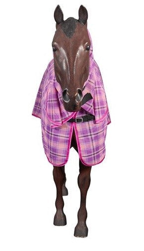 Koolmaster Shade Mesh Combo Pink & Purple-RUGS: Summer Rugs, Neck Rugs & Hoods-Ascot Saddlery