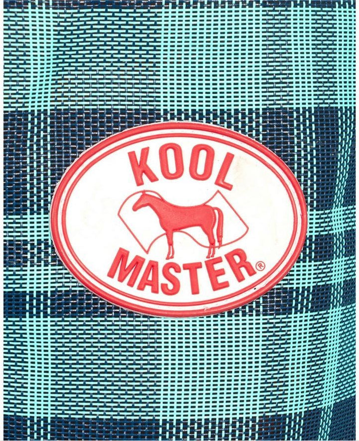 Koolmaster Shade Mesh Combo Turquoise & Navy-RUGS: Summer Rugs, Neck Rugs & Hoods-Ascot Saddlery