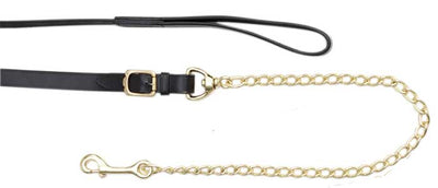 Lead & Chain Leather-HORSE: Leads & Snap Hooks-Ascot Saddlery