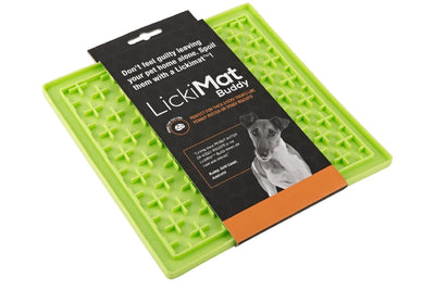 Lickimat Original Buddy Licking Mat Green-Dog Accessories-Ascot Saddlery