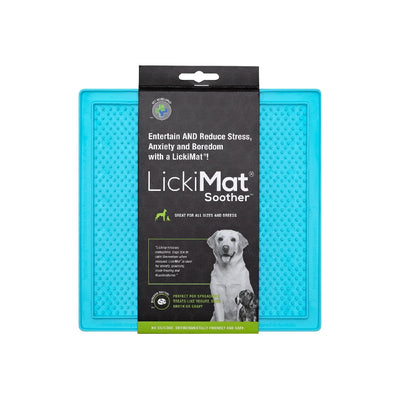 Lickimat Original Soother Large Licking Mat Blue-Dog Accessories-Ascot Saddlery