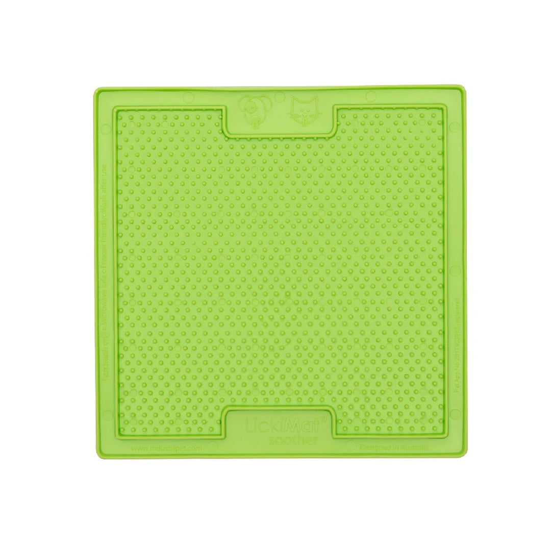 Lickimat Original Soother Large Licking Mat Green-Dog Accessories-Ascot Saddlery