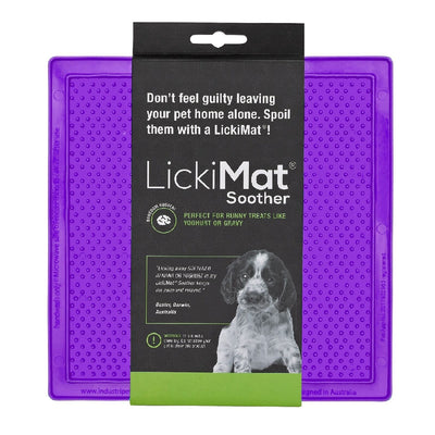 Lickimat Tuff Soother Licking Mat Purple-Dog Accessories-Ascot Saddlery