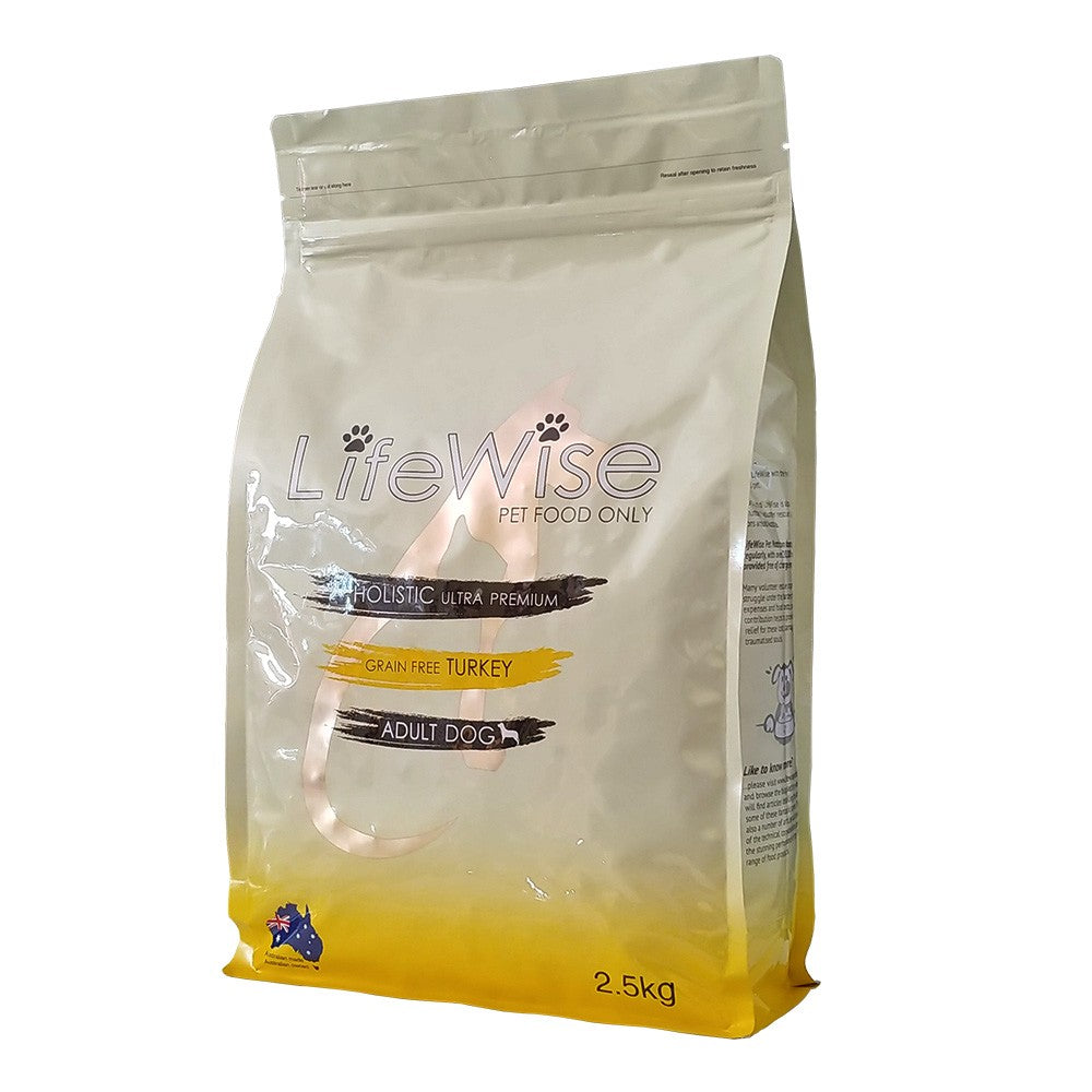 Lifewise Dog Adult Grainfree Turkey & Mixed Vegetables 2.5kg-Dog Food-Ascot Saddlery