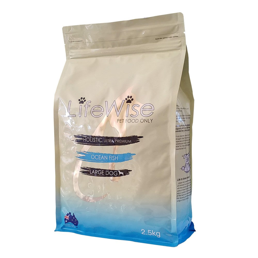 Lifewise Dog Adult Ocean Fish & Rice & Vegetables Large Bites 2.5kg-Dog Food-Ascot Saddlery