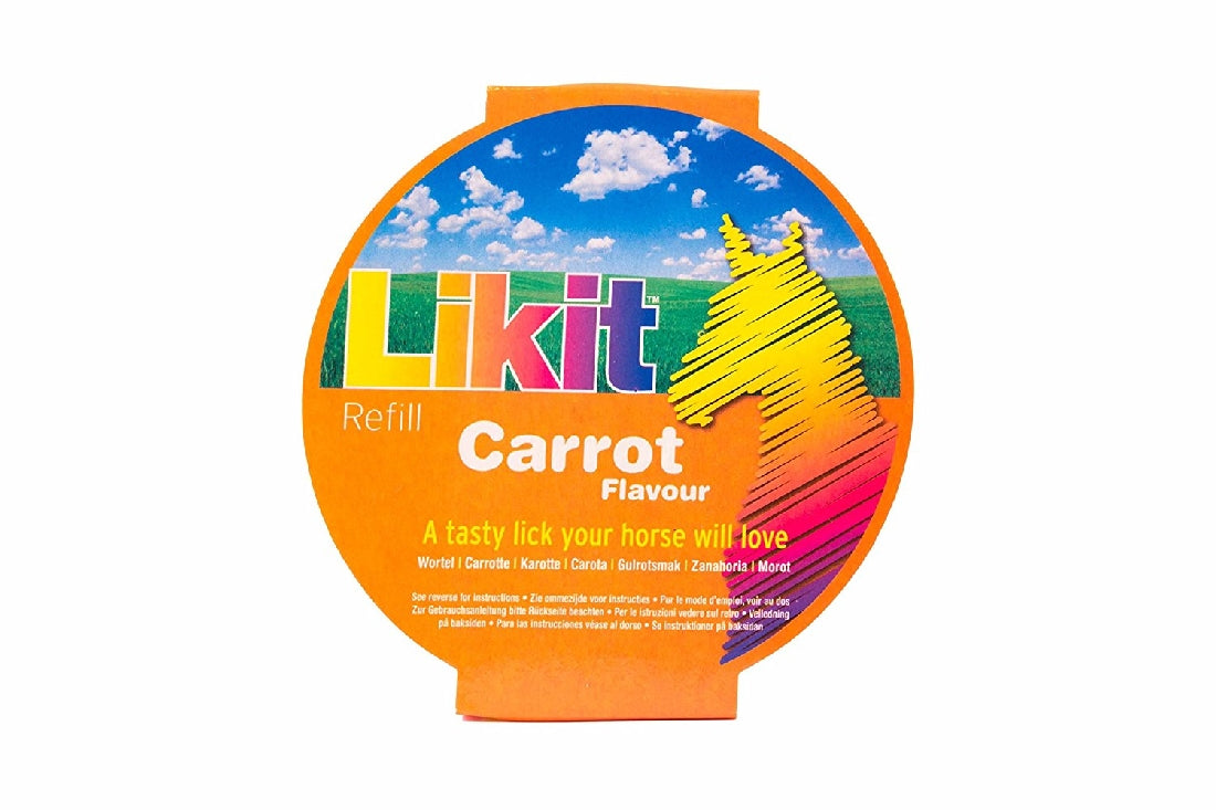 Likit Refill Carrot 250gm-STABLE: Horse Treats & Toys-Ascot Saddlery