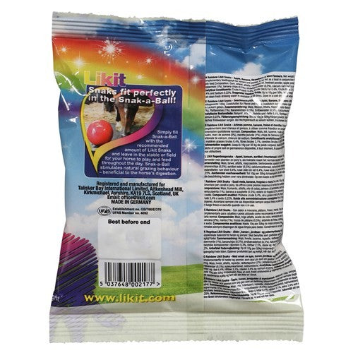 Likit Snaks Rainbow 100gm-STABLE: Horse Treats & Toys-Ascot Saddlery