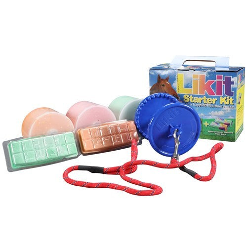 Likit Starter Kit Blue-STABLE: Horse Treats & Toys-Ascot Saddlery