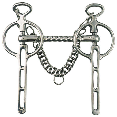 Liverpool Driving Bit Mullen Mouth Stainless Steel-HORSE: Bits-Ascot Saddlery